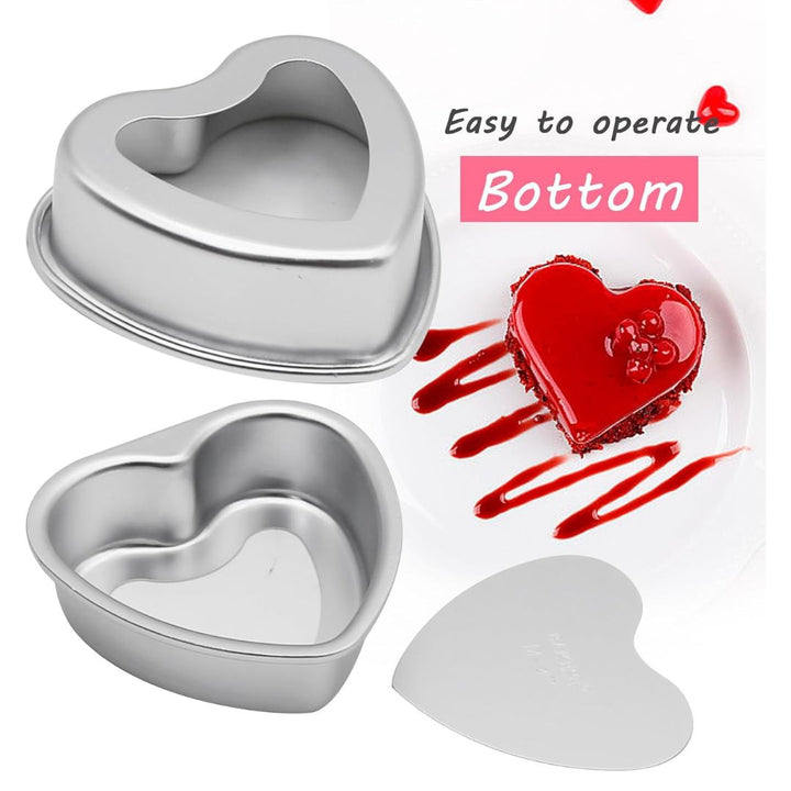 4” Heart Shaped Aluminum Cake Pan