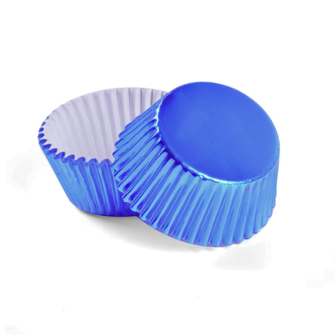 Blue Foil Cupcake Liners