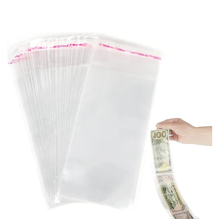 Cake Money Box Transparent Bags - 10 Pack