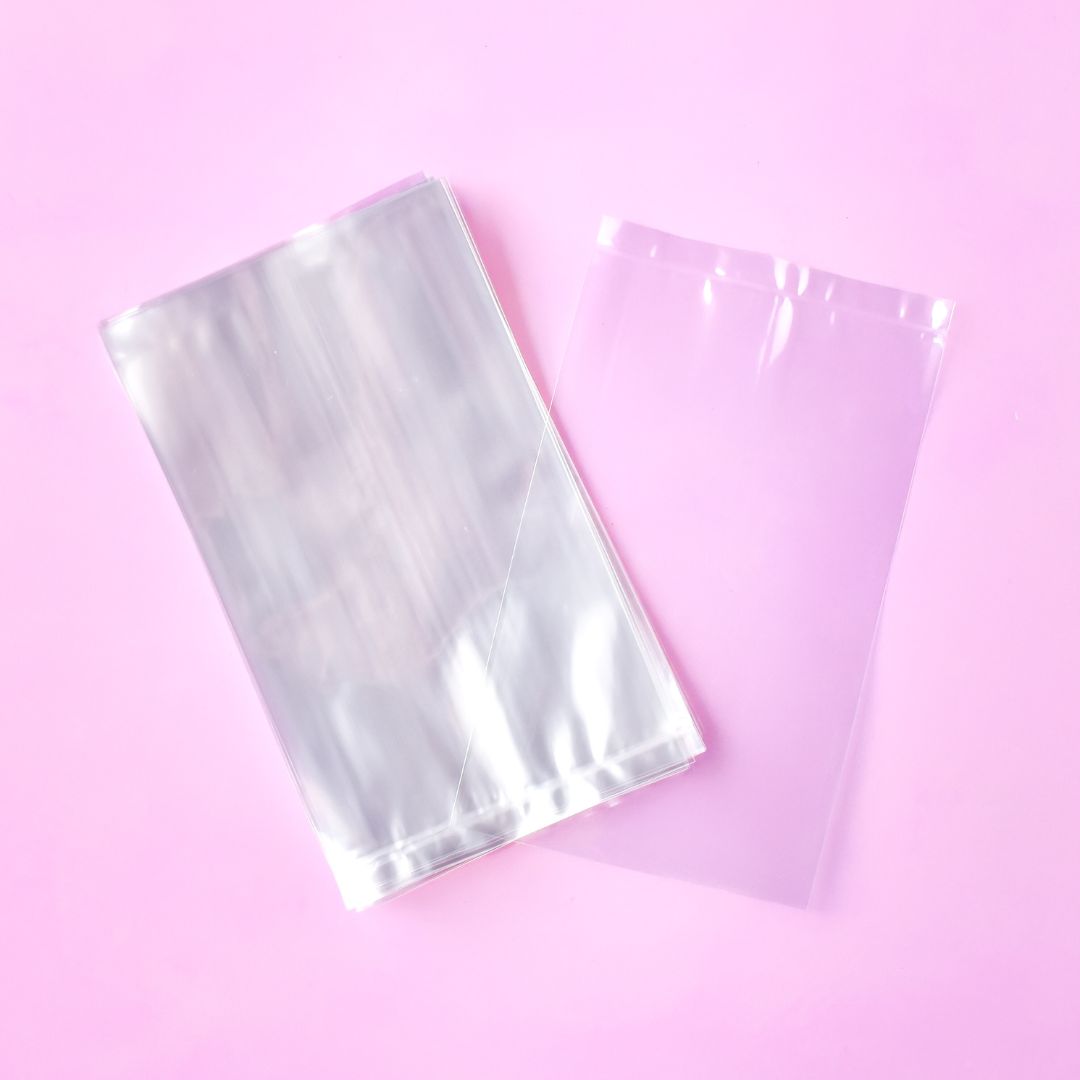 4” x 7” Clear Plastic Cookie Bags - 100 Pack
