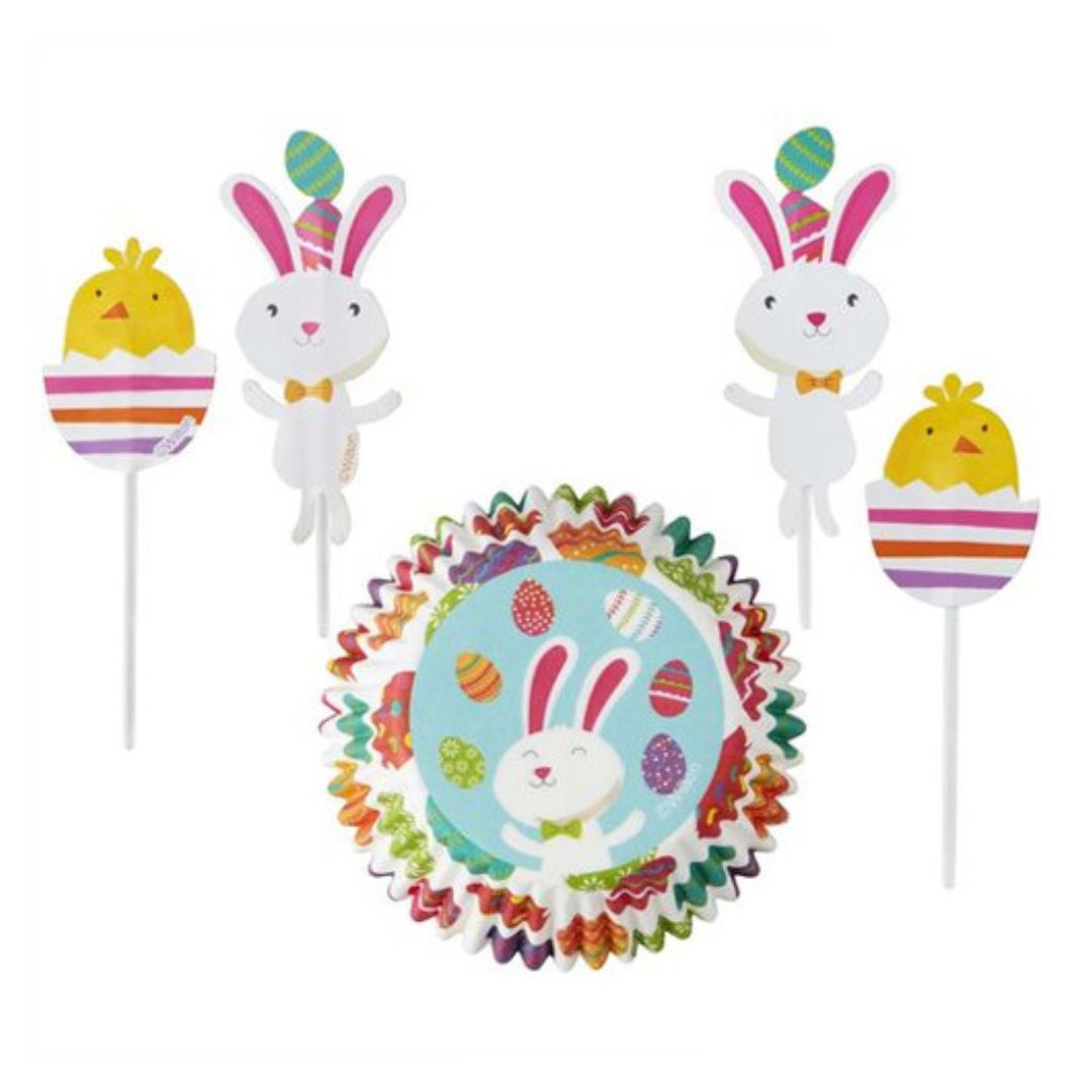 Easter Bunny Cupcake Liners Combo Pack - 24 Sets