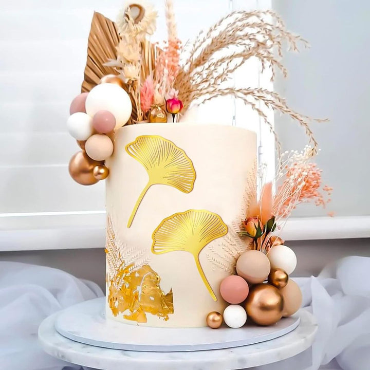 Ginkgo Leaf Cake Topper