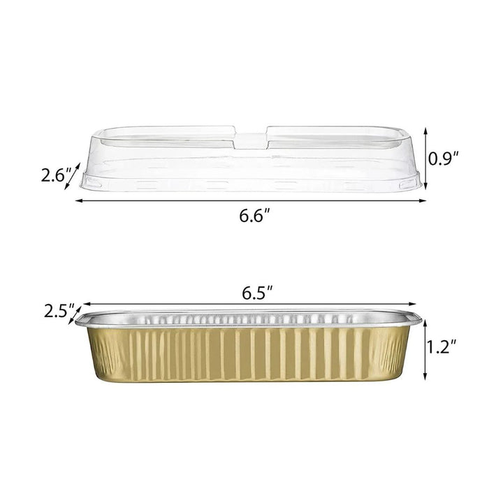Gold Narrow Cake Pans with Lids