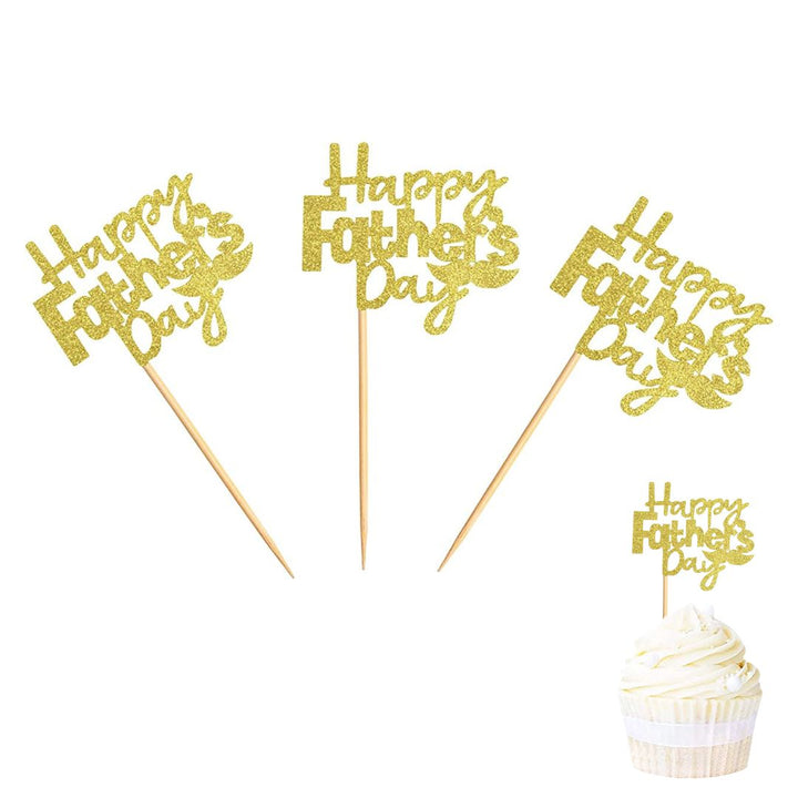 Happy Father’s Day Cupcake Toppers - 6 Pack