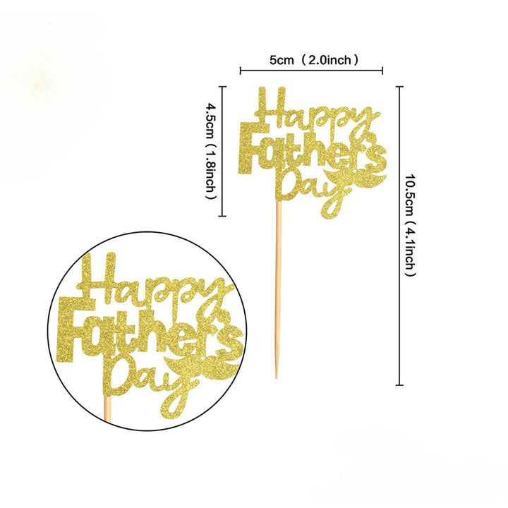 Happy Father’s Day Cupcake Toppers - 6 Pack