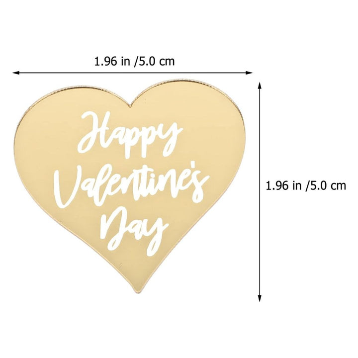 Happy Valentine's Day Acrylic Cupcake Topper