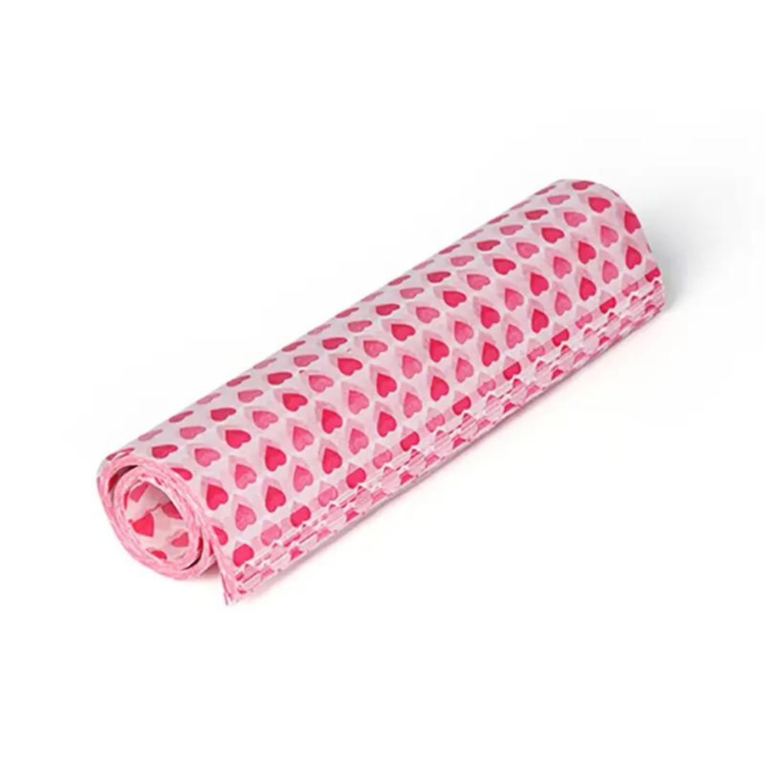 Heart Patterned Wax Paper 10 Sheets Sugarcrate Baking Supplies