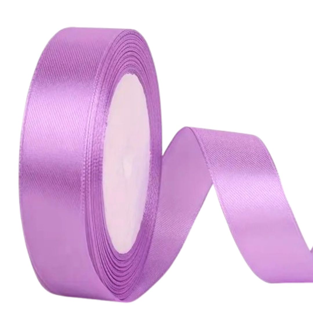 Lavender Satin Ribbon - 1 yard
