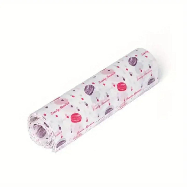 Macaron Patterned Wax Paper - 10 Sheets