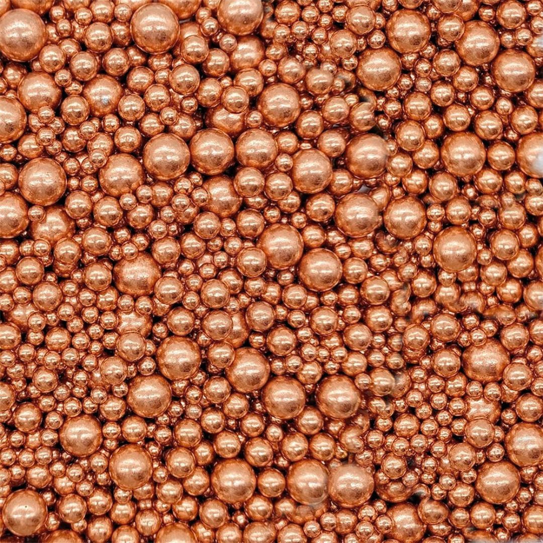 Mixed Rose Gold Dragees - 4,8,10mm