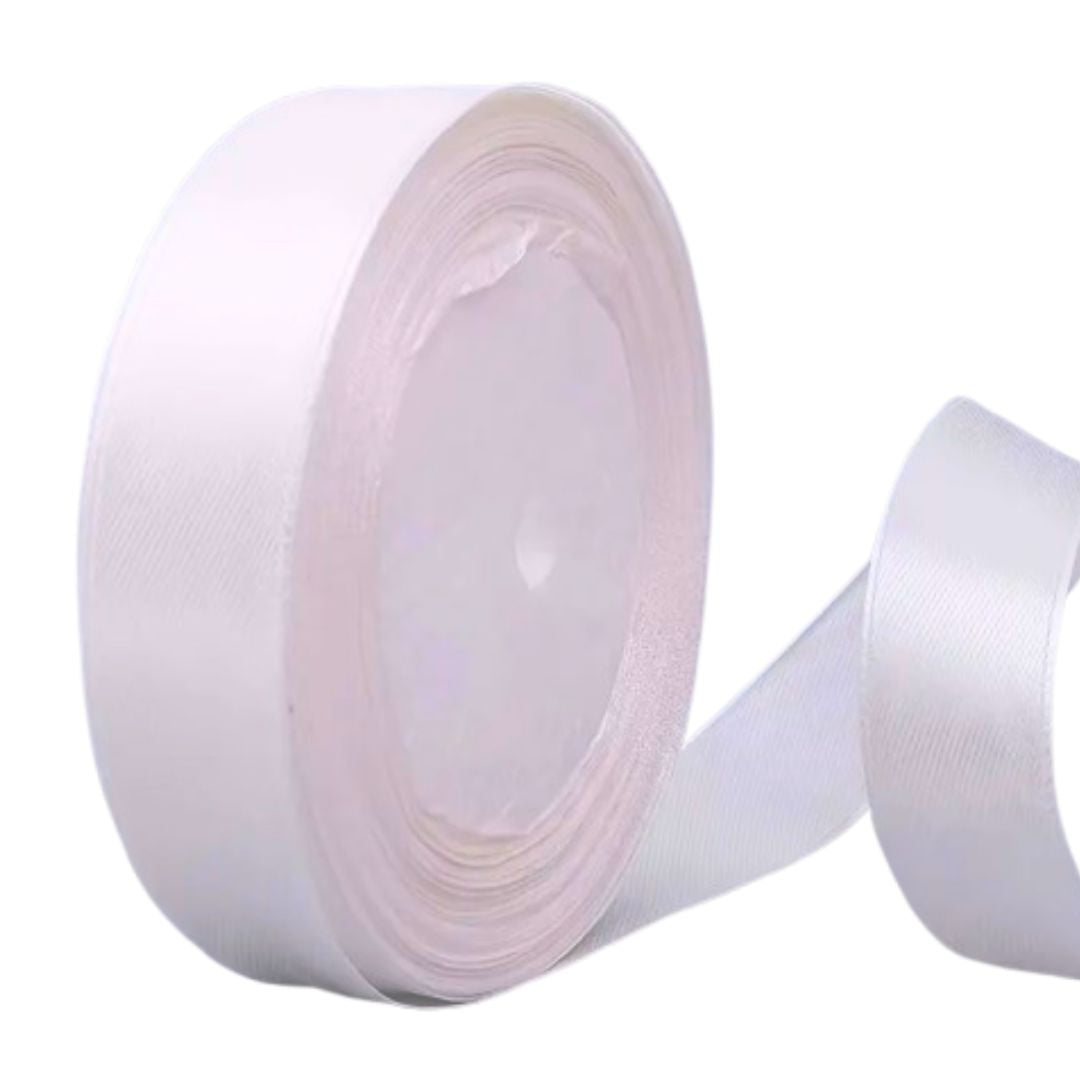 White Satin Ribbon - 1 yard