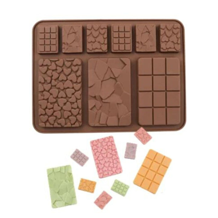 Assorted Chocolate Bar Mold - 9 Cavity