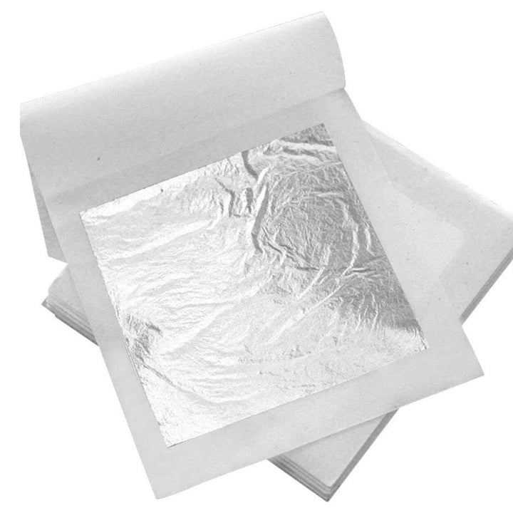Pure Edible Silver Leaf - 10 Sheets