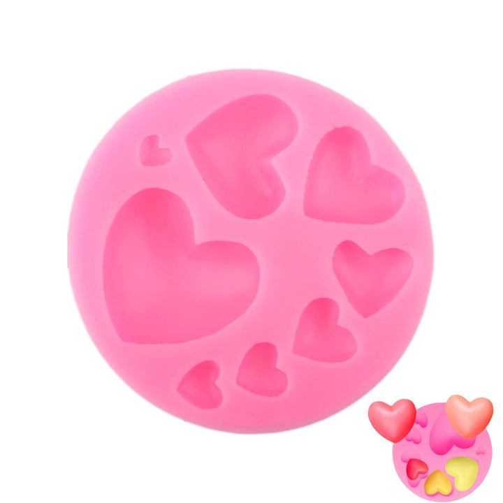 Hearts Silicone Fondant Mold