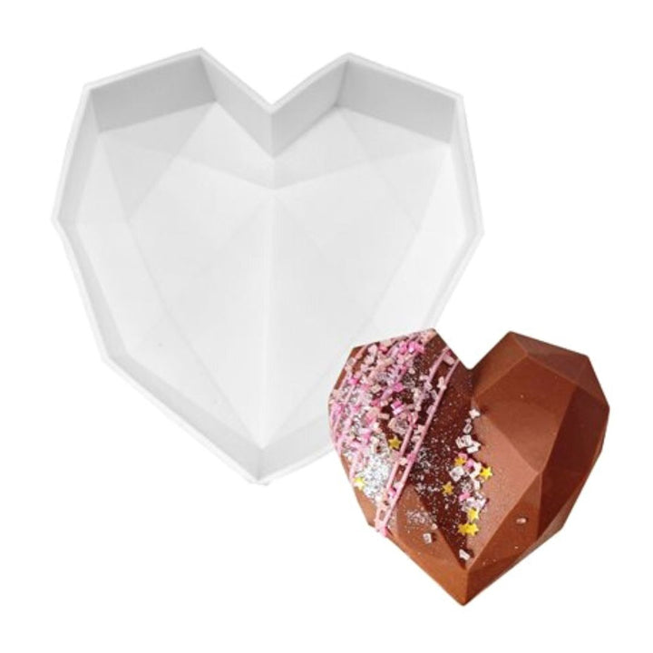 Diamond Smash Heart Silicone Mold