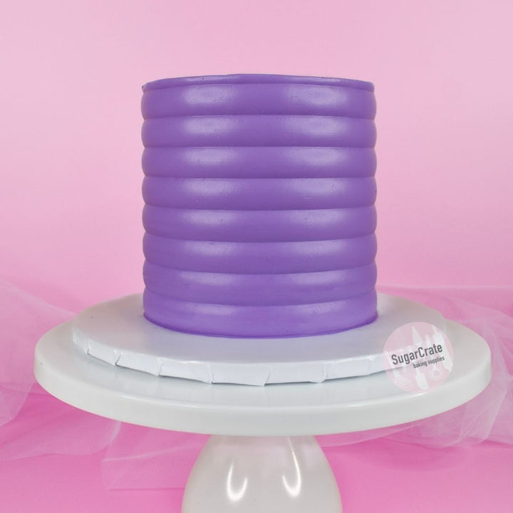 Large Scalloped Edge Stainless Steel Cake Scraper/Decorating Comb