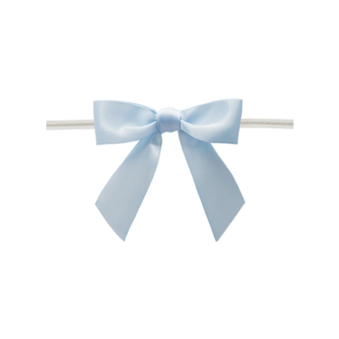 Light Blue Twist Tie Bow