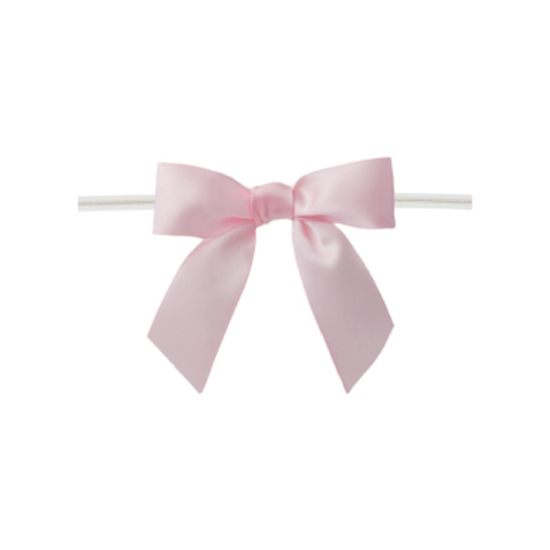 Light Pink Twist Tie Bow