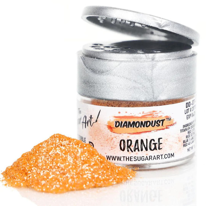 Orange Edible Glitter - The Sugar Art