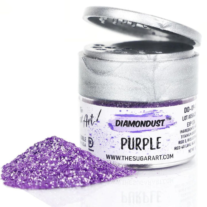 Purple Edible Glitter - The Sugar Art