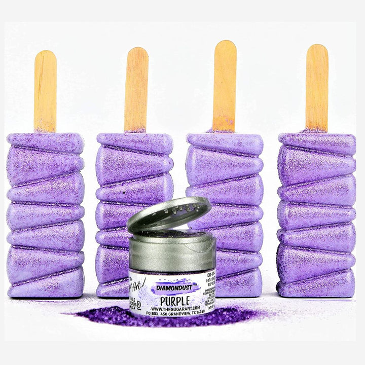 Purple Edible Glitter - The Sugar Art