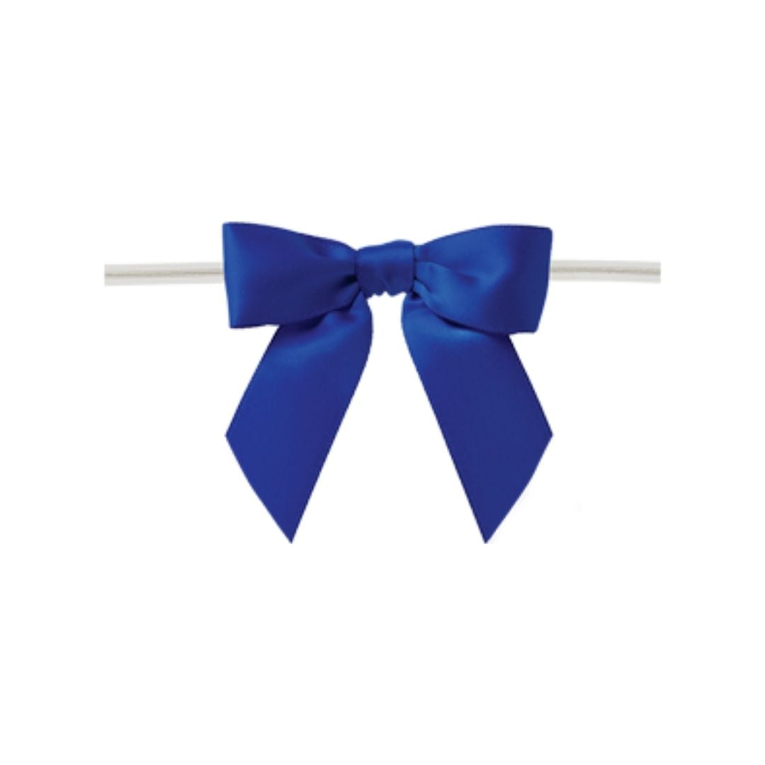 Royal Blue Twist Tie Bow