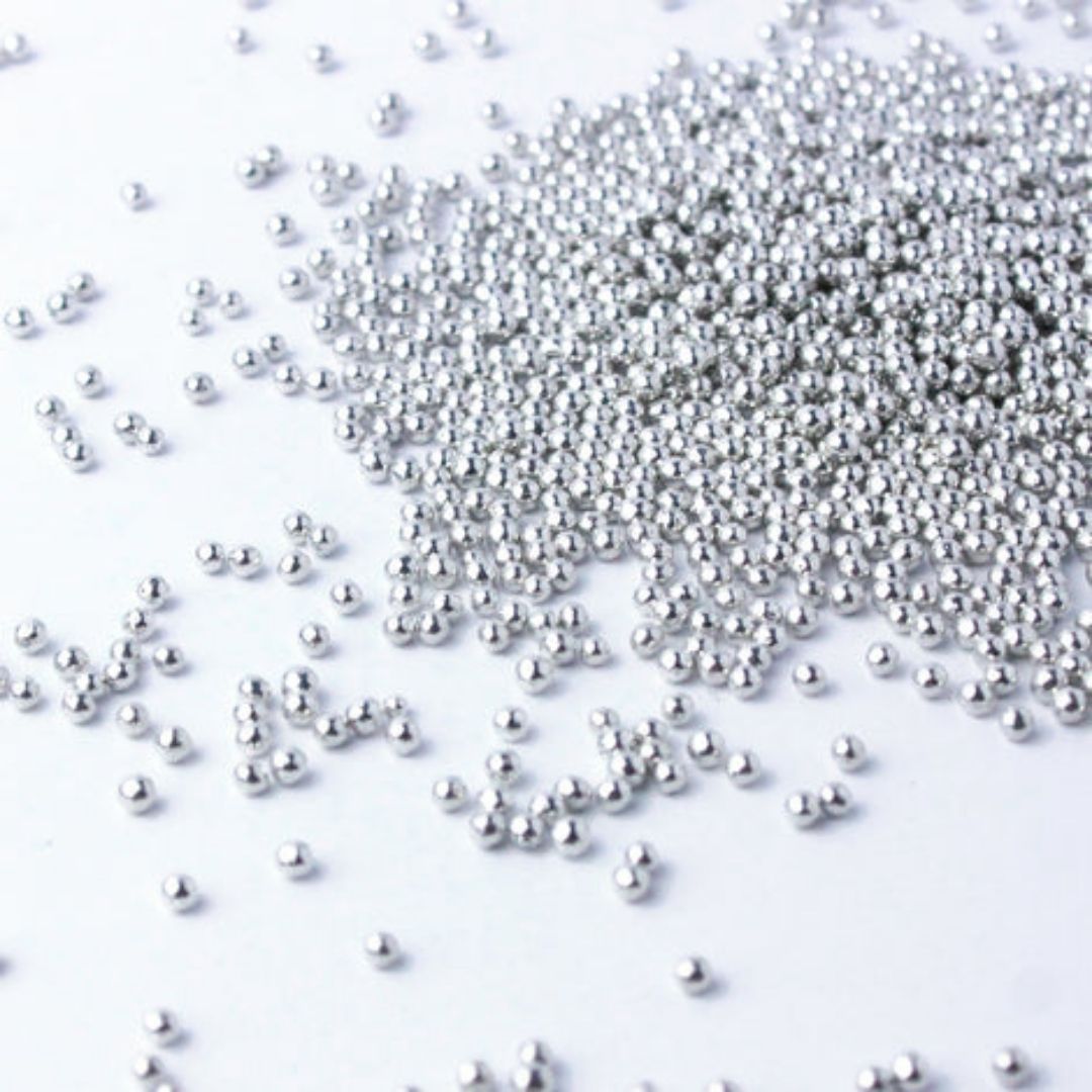 Silver Dragees 4mm