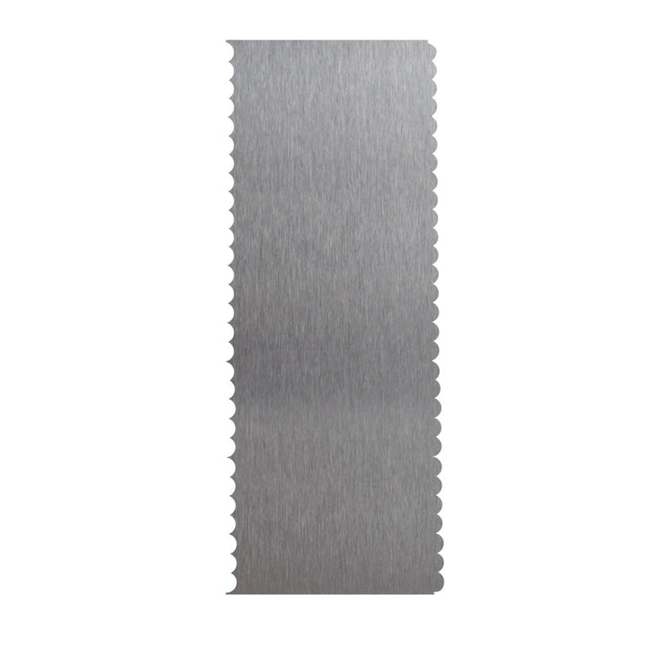 Small Scalloped Edge Stainless Steel Cake Scraper/Decorating Comb
