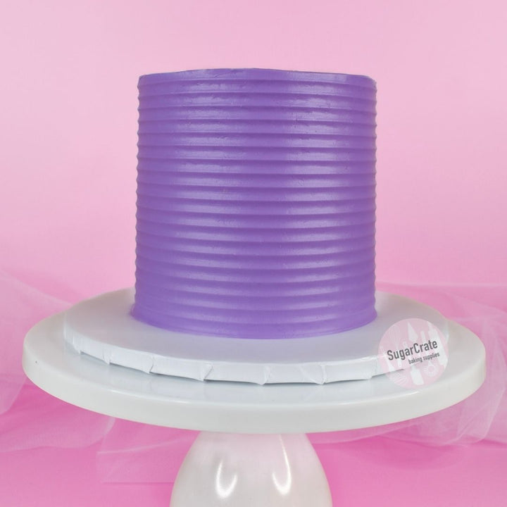Small Scalloped Edge Stainless Steel Cake Scraper/Decorating Comb
