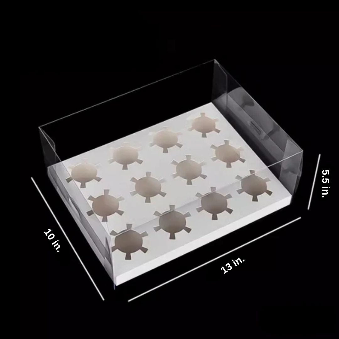Tall Clear Cupcake Box