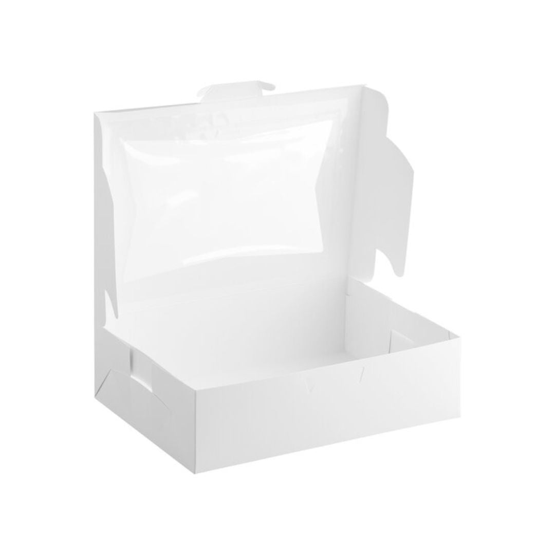 14x10x4 Inch Quarter Sheet White Window Box