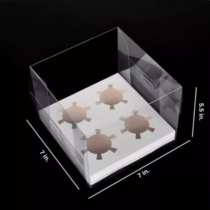 Tall Clear Cupcake Box