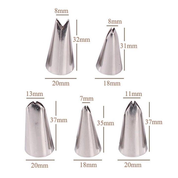 5 Piece Leaf Piping Tip Set