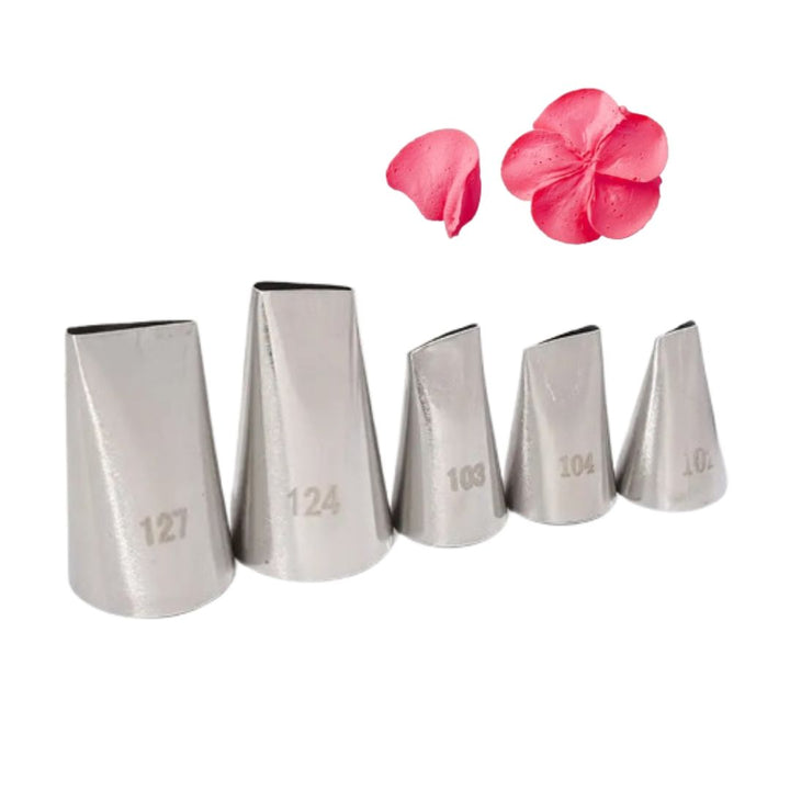 5 Piece Petal Piping Tip Set
