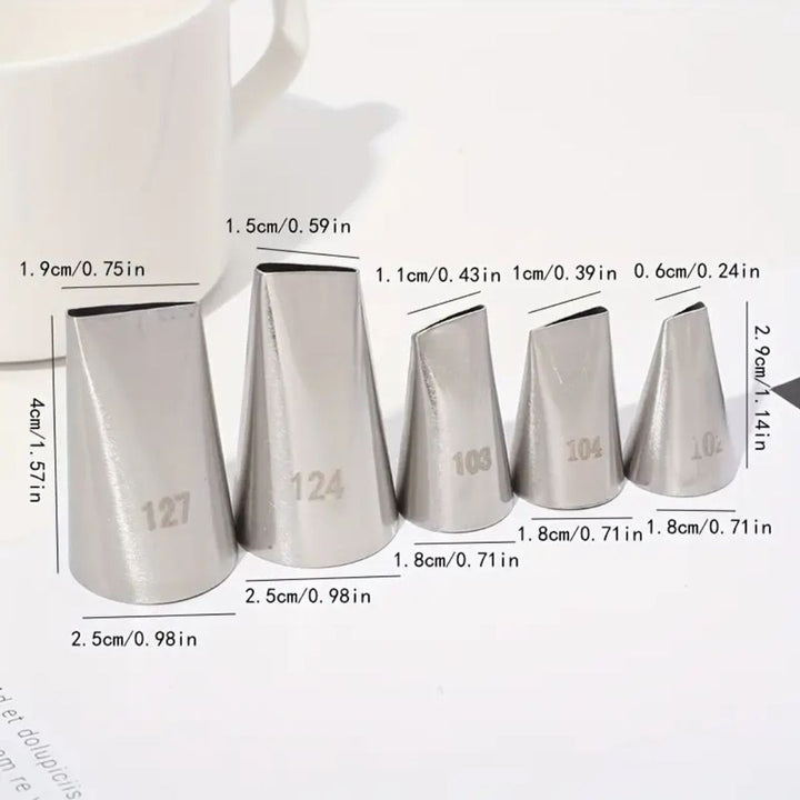 5 Piece Petal Piping Tip Set