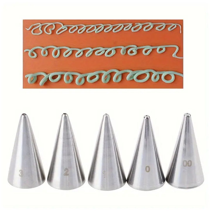 5 Piece Small Round Writing Tip Set