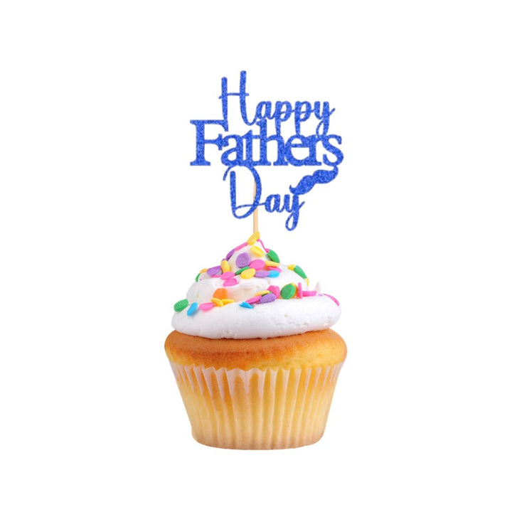 6 Piece Happy Father’s Day Cupcake Topper Set