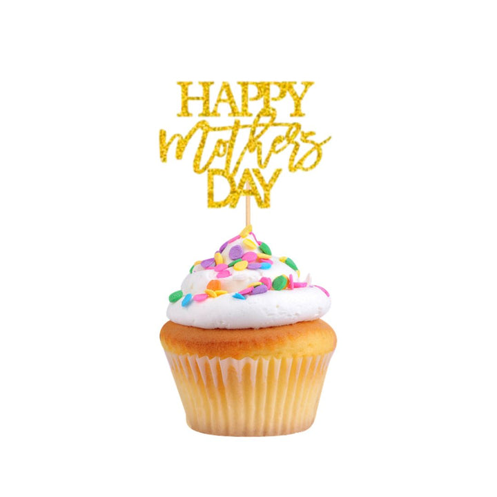 6 Piece Happy Mother’s Day Cupcake Topper Set
