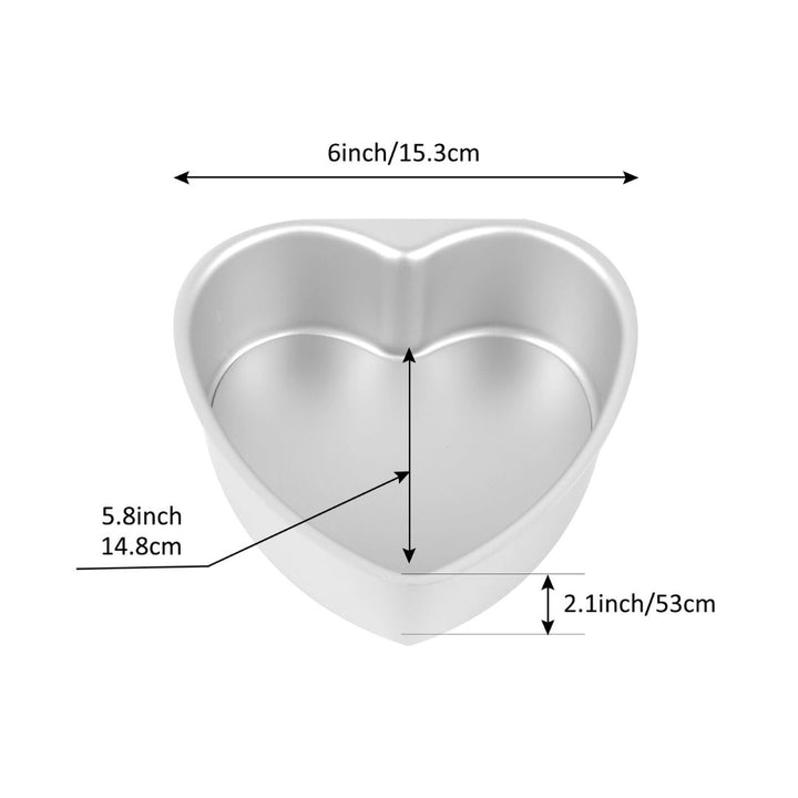 6” Heart Shaped Aluminum Cake Pan