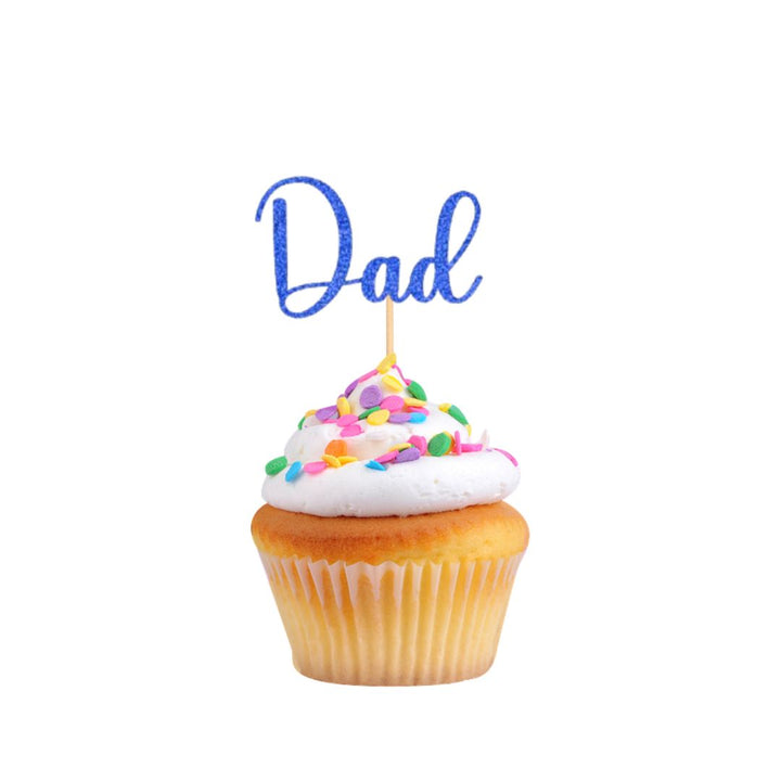 6 Piece Dad Cupcake Topper Set