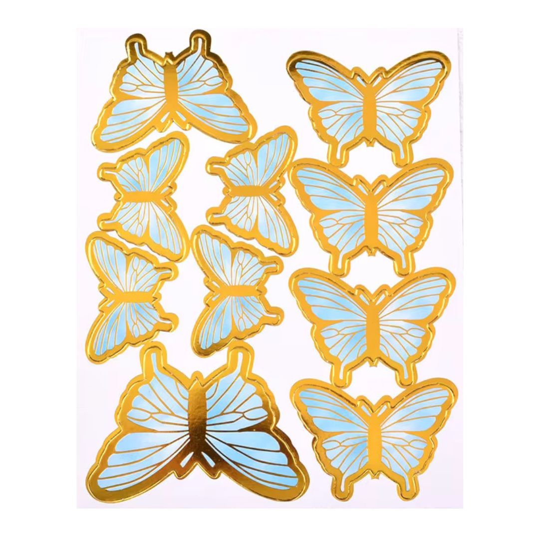 10 Piece Butterfly Cake Toppers