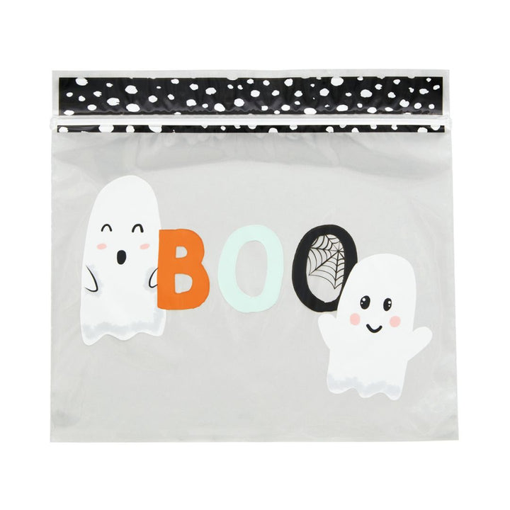 Boo Halloween Resealable Treat Bags, Pack of 10