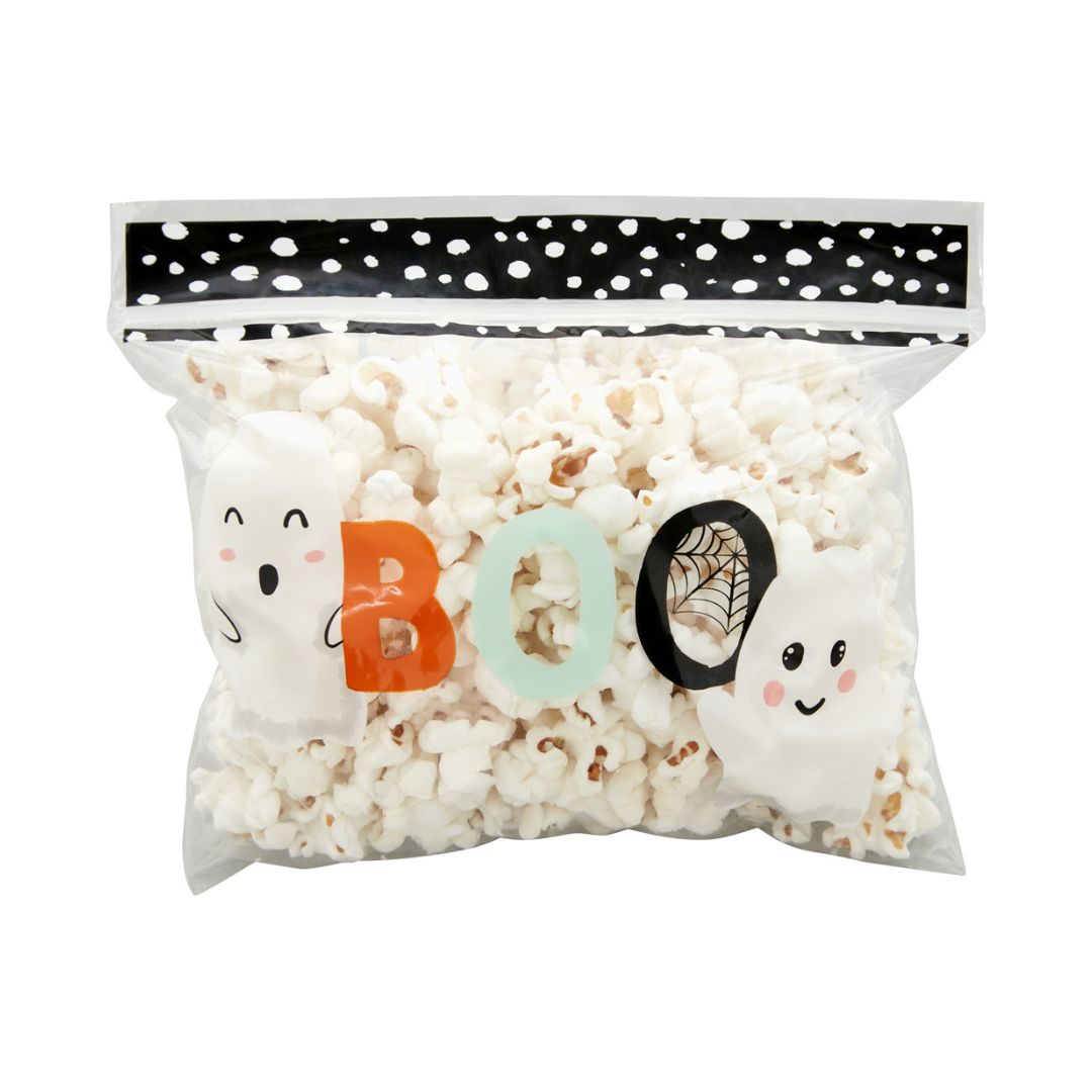 Boo Halloween Resealable Treat Bags, Pack of 10