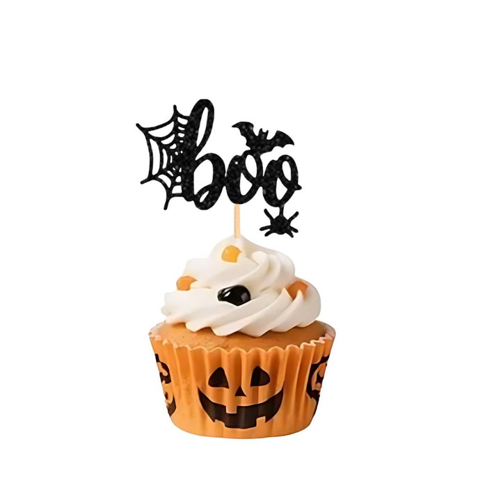 6 Piece Boo Cupcake Topper Set
