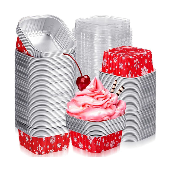 Christmas Baking Cups with Lids