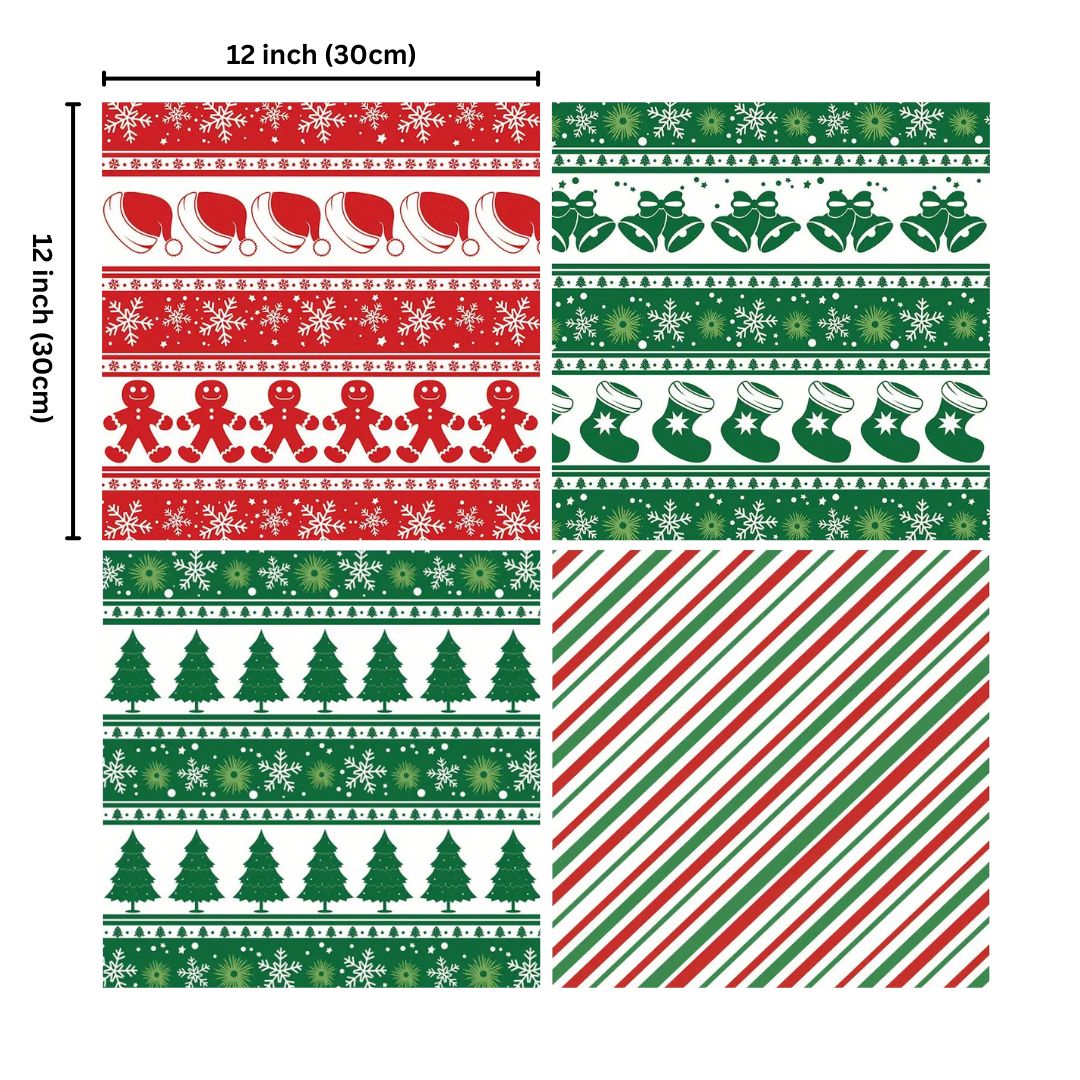 Christmas Wax Paper - 20 Sheets