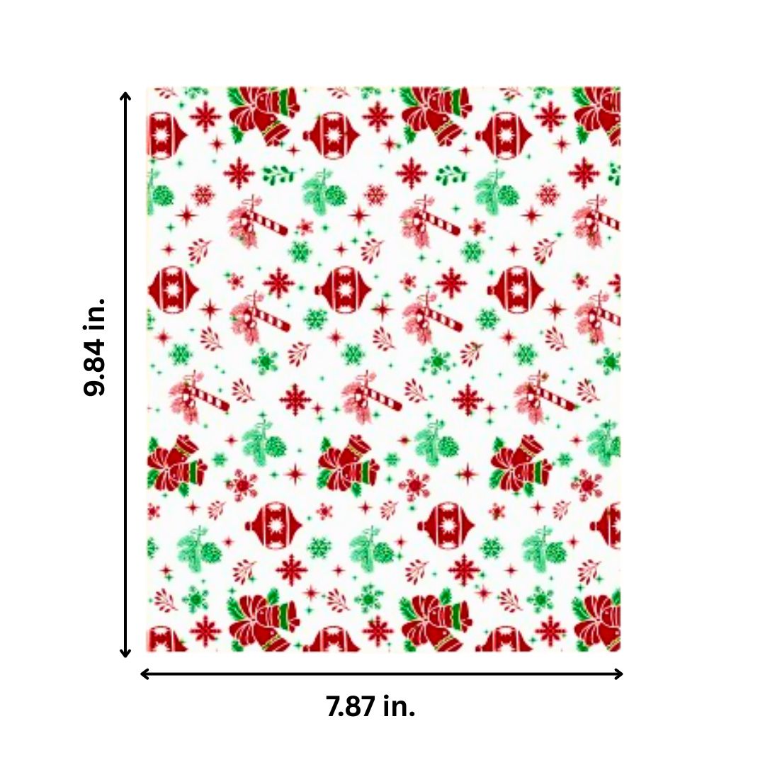 Christmas Wax Paper - 20 Sheets