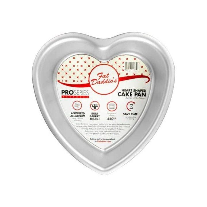 Fat Daddio's 6" x 3" Heart Shaped Cake Pan