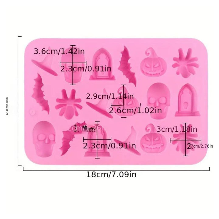 Halloween Silicone Mold - 18 Cavity