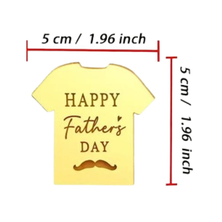 Happy Father’s Day Acrylic Cupcake Topper